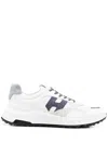 Hogan Hyperlight Laced H Punched Sneakers In Black