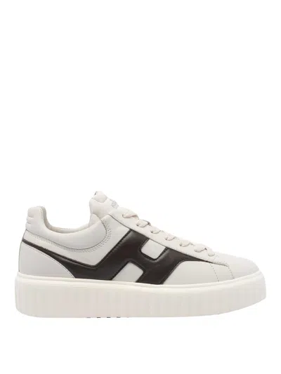 HOGAN WHITE H-STRIPES SNEAKERS