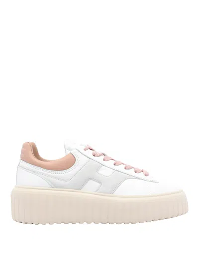 HOGAN WHITE H-STRIPES SNEAKERS