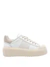 Hogan Low Top Sneakers Platform Sole In White