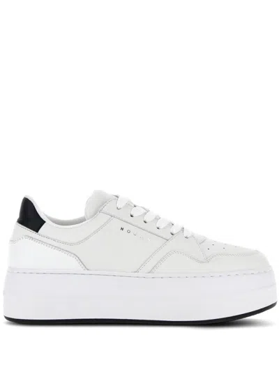 HOGAN WHITE H670 LACE UP SNEAKERS