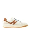 Hogan White And Brown Leather In Bianco-marrone