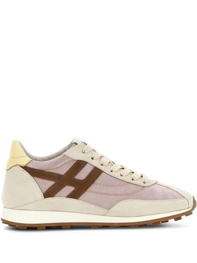 Hogan White Leather Footwear In Multi