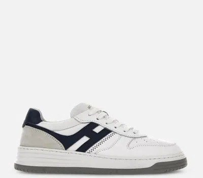 Hogan Prada Ivory Nappa Leather Sneakers