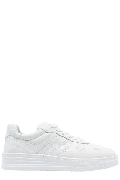 Hogan White Leather H630 Sneakers