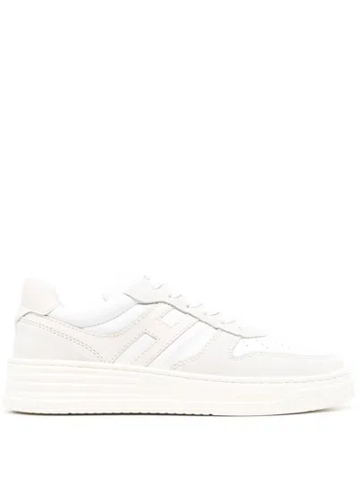 Hogan Leather Low-top Trainers In White