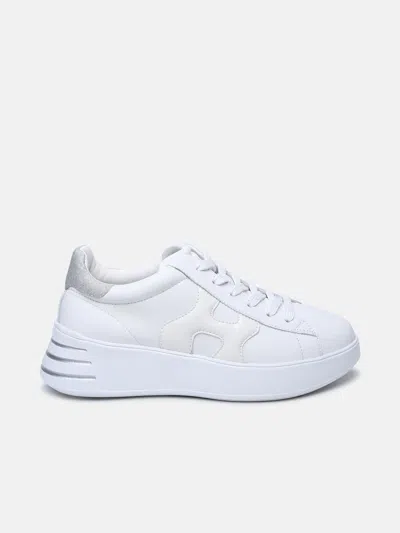 Hogan White Leather Rebel Sneakers