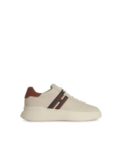 Hogan White Leather Sneakers