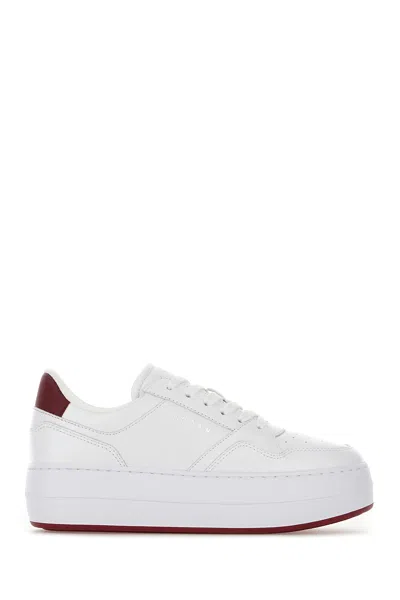 HOGAN WHITE LEATHER SNEAKERS