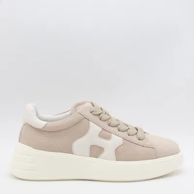 HOGAN HOGAN WHITE LEATHER SNEAKERS