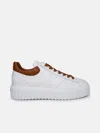 Hogan Sneaker H-stripes Tal.marrone In White