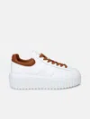 Hogan Sneaker H-stripes Tal.marrone In White