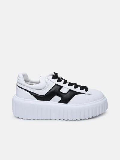 Hogan White Leather Sneakers