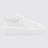 Hogan Striped Leather Lace-up Sneakers With H Detail In White
