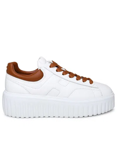 HOGAN HOGAN WHITE LEATHER SNEAKERS
