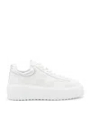 Hogan White Leather Sneakers In White