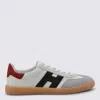 Hogan Cool Leather Sneakers With Nappa And Suede Inserts In Multi