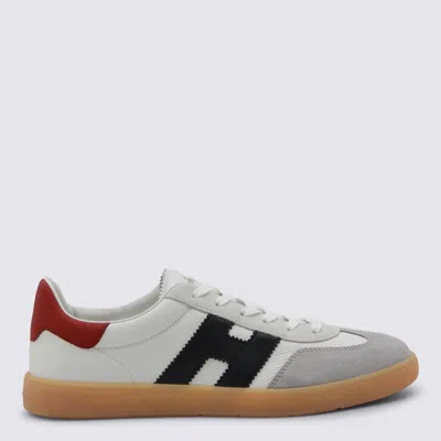 HOGAN WHITE LEATHER SNEAKERS