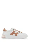 Hogan Rebel Sneakers In Nappa Leather Multicolor In White