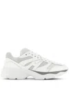 Hogan Leather Sneakers With Chunky Rubber Sole In White