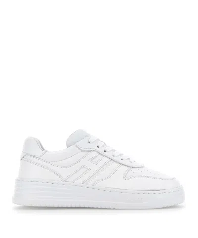 Hogan White Minimalist Low-top Sneakers
