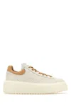 Hogan Striped Sneakers With Contrast Heel Tab In 0ca9