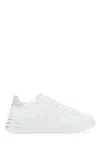 Hogan Leather Sneakers With Glittered Patch