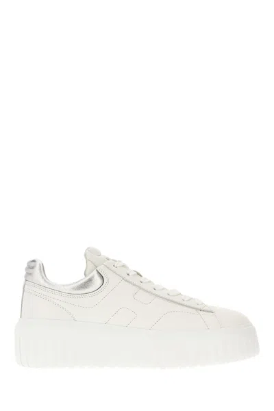 Hogan White Nappa Leather Rebel Sneakers