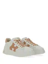 Hogan Rebel Sneakers In Nappa Leather Multicolor In White