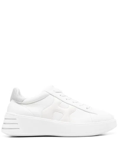 Hogan White Sneakers With Chunky Platform Sole