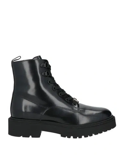 Hogan Woman Ankle Boots Black Size 6 Leather