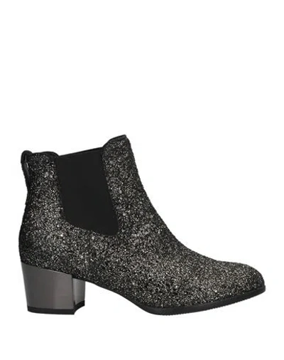 Hogan Woman Ankle Boots Black Size 6 Soft Leather
