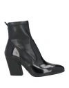 Hogan Woman Ankle Boots Black Size 11 Soft Leather In Black