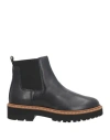 Hogan Woman Ankle Boots Black Size 11 Soft Leather In Black