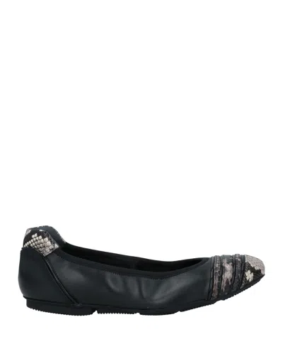 Hogan Ballet Flats In Black