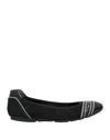 Hogan Ballet Flats In Black