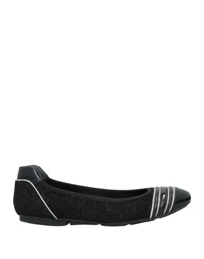Hogan Ballet Flats In Black