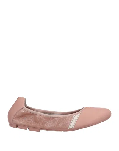 Hogan Woman Ballet Flats Pastel Pink Size 6 Soft Leather