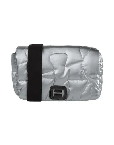 Hogan Woman Cross-body Bag Grey Size - Textile Fibers In Gray