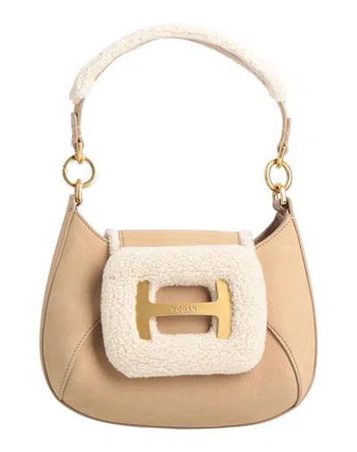 Hogan Woman Handbag Beige Size - Leather