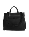Hogan Woman Handbag Black Size - Textile Fibers, Leather