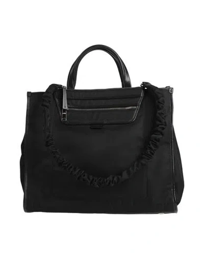 Hogan Woman Handbag Black Size - Textile Fibers, Leather