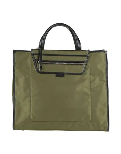 Hogan Woman Handbag Military Green Size - Textile Fibers, Leather
