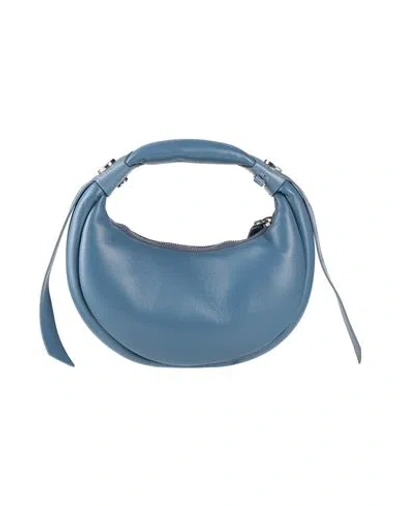 Hogan Woman Handbag Slate Blue Size - Leather