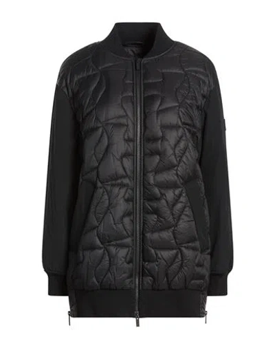 Hogan Woman Jacket Black Size L Polyamide, Polyester, Elastane
