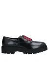 Hogan Lace-up Shoes In Black