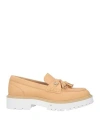 Hogan Woman Loafers Sand Size 8 Soft Leather In Beige