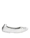 Hogan Ballet Flats In White