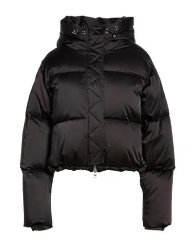 Hogan Woman Puffer Black Size S Polyester, Cotton, Elastane
