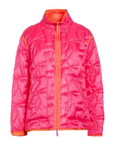 Hogan Woman Puffer Fuchsia Size M Polyamide In Pink